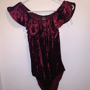 Velvet body suit